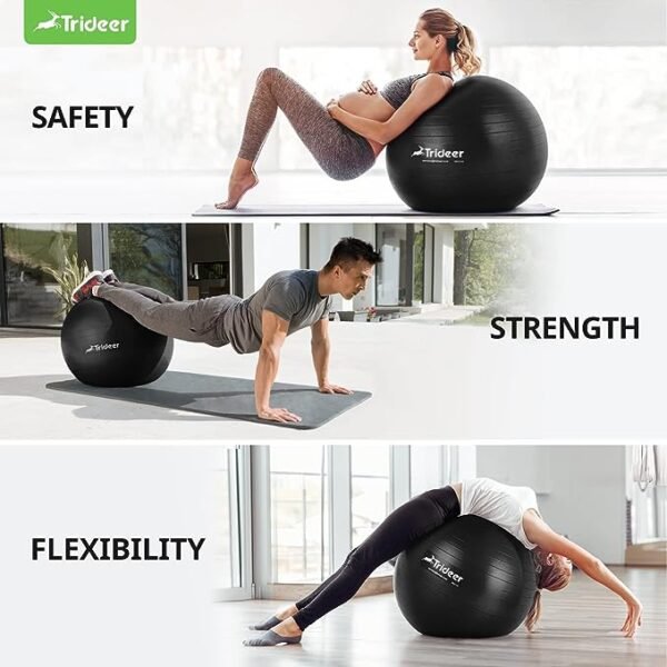 Trideer Fitness Gym Exercise Heavy Thick Yoga Non-Slip Ball Set (65 cm) - Image 6