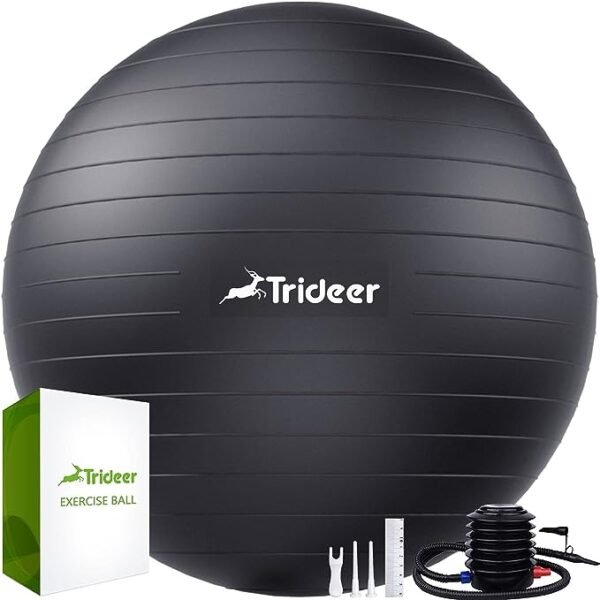 Trideer Fitness Gym Exercise Heavy Thick Yoga Non-Slip Ball Set (65 cm)