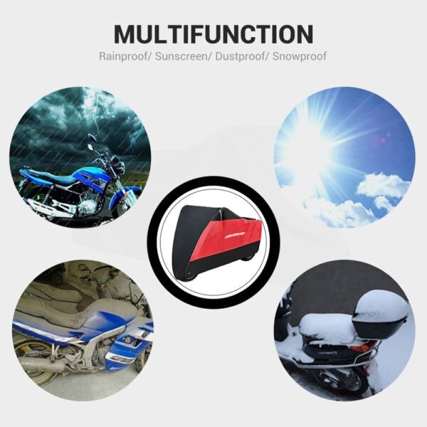 Motorcycle Cover Waterproof Indoor Outdoor UV Protection - Image 7